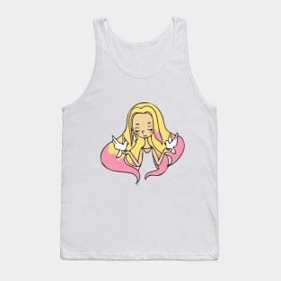 girl with birds Tank Top